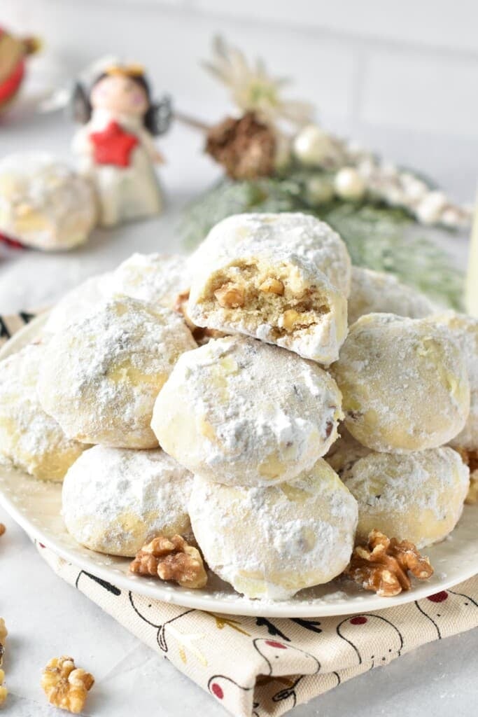 Walnut Snowball Cookies - The Conscious Plant Kitchen