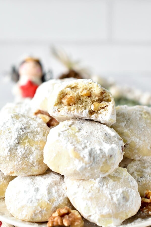 Walnut Snowball Cookies - The Conscious Plant Kitchen