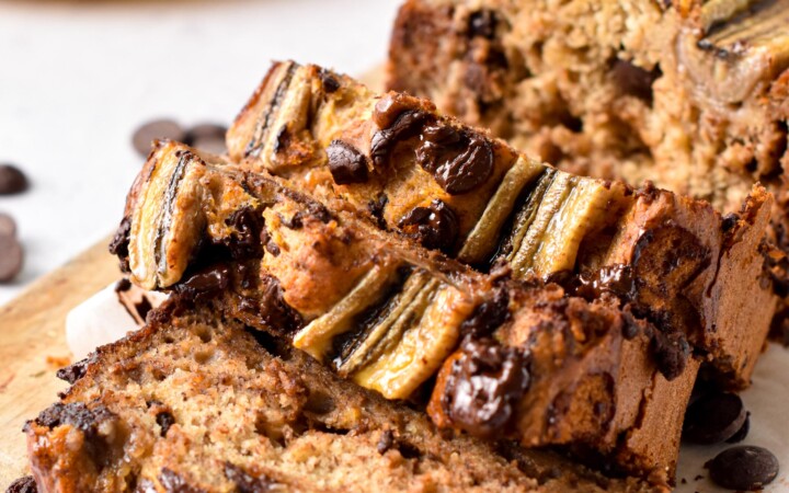 Vegan Chocolate Chip Banana Bread - The Conscious Plant Kitchen