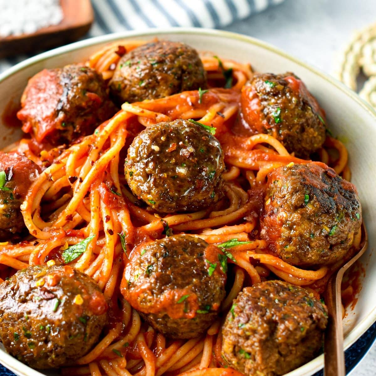 TVP Meatballs (High-Protein Vegan Meatballs) - The Conscious Plant Kitchen