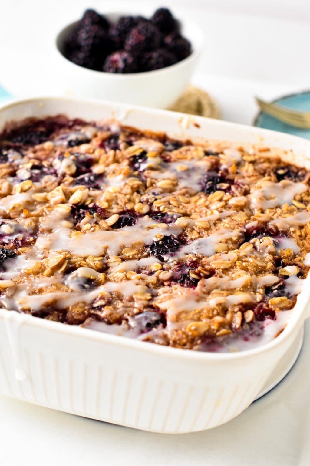 Blackberry Oatmeal Bake - The Conscious Plant Kitchen