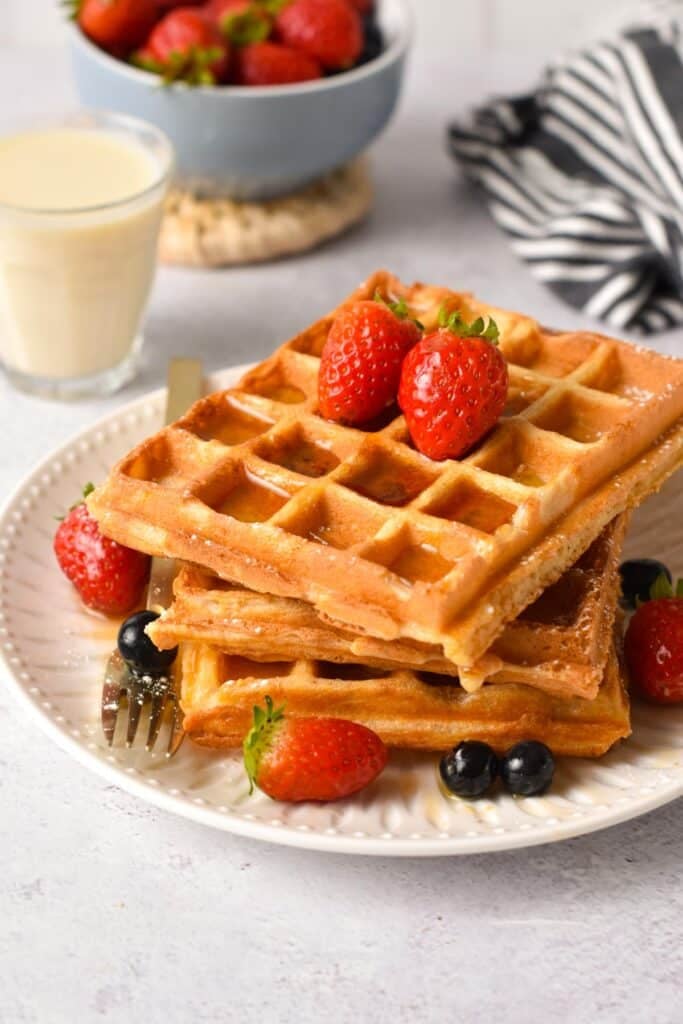 Vegan Protein Waffles - The Conscious Plant Kitchen