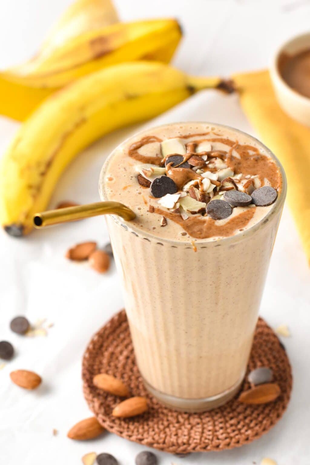 Banana Almond Butter Smoothie - The Conscious Plant Kitchen