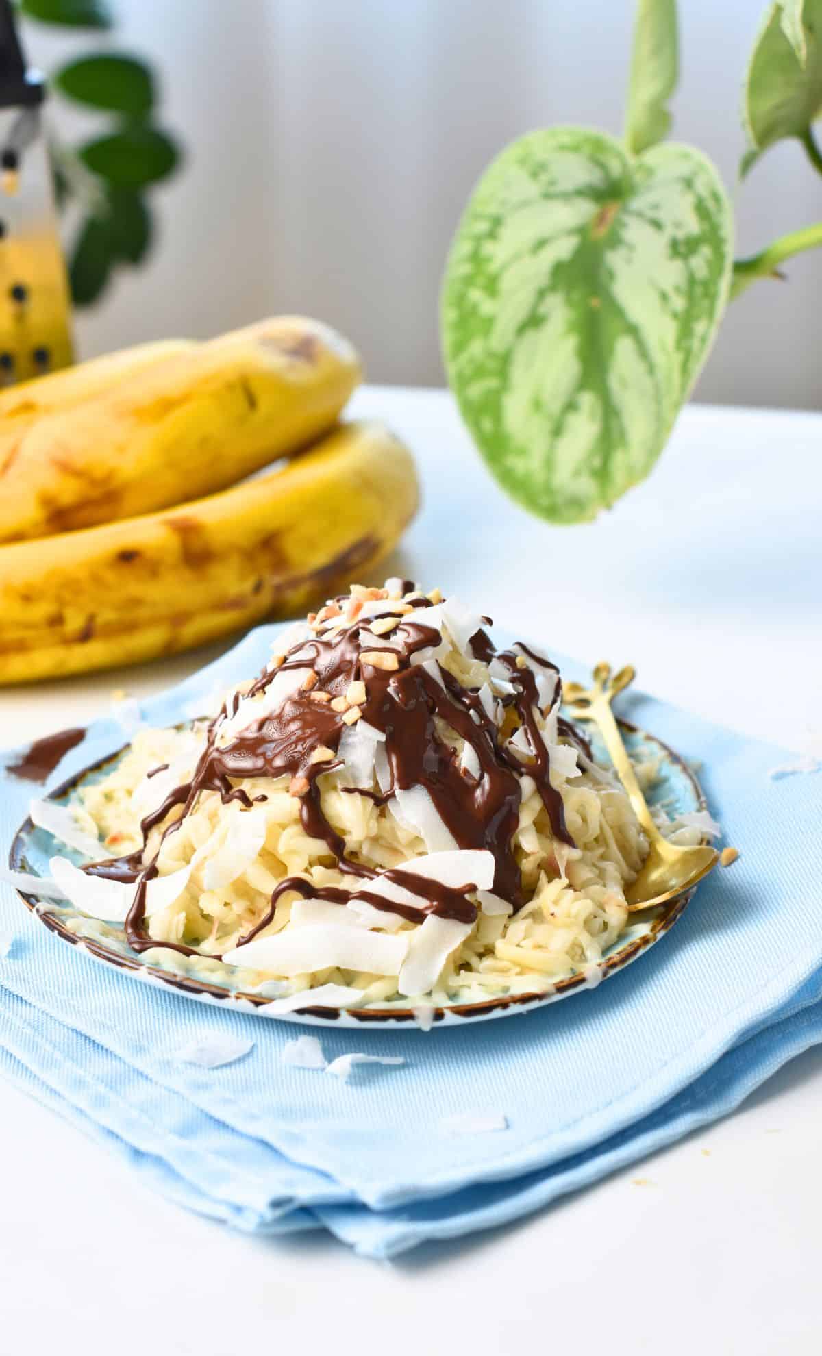 Shaved Banana Ice Cream (No Dairy) - The Conscious Plant Kitchen