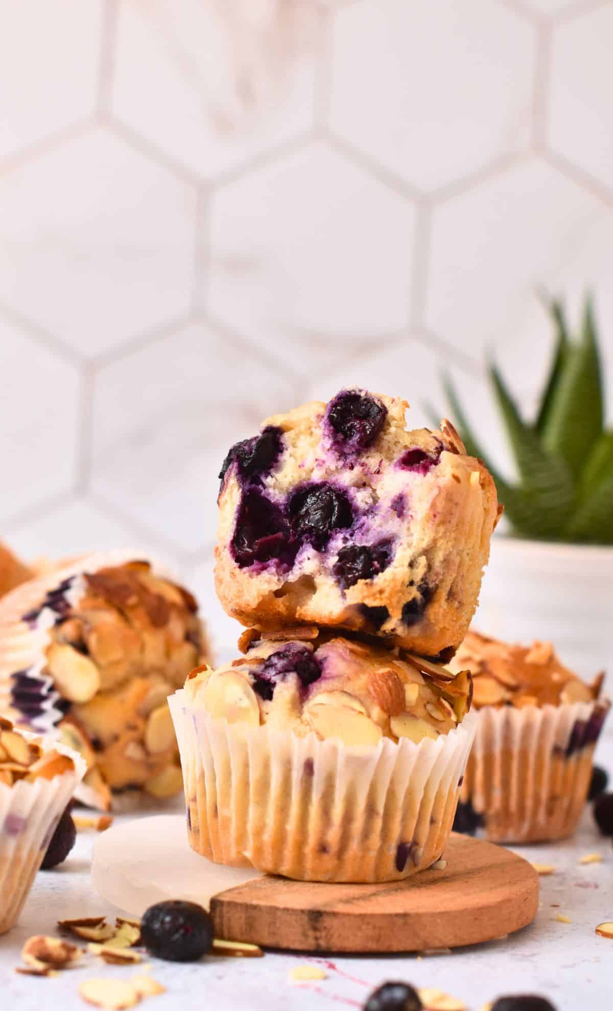 Blueberry Almond Muffins