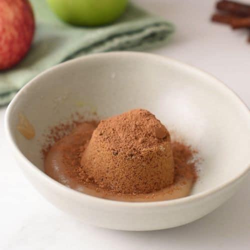 Applesauce swirl ingredients in a bowl.