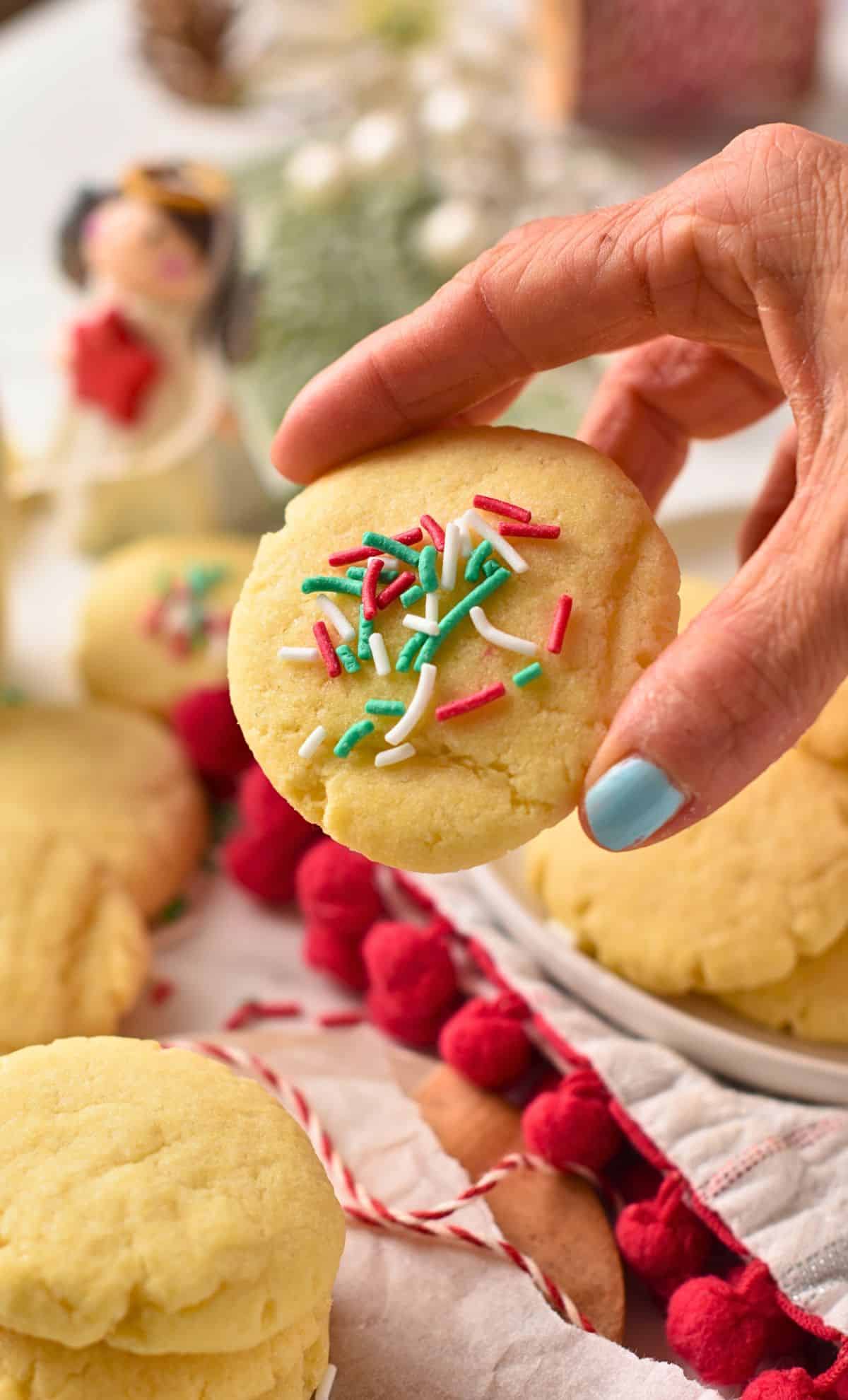 3-Ingredient Sugar Cookies