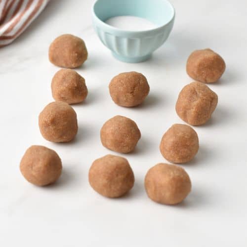 Almond Flour Snickerdoodle dough balls