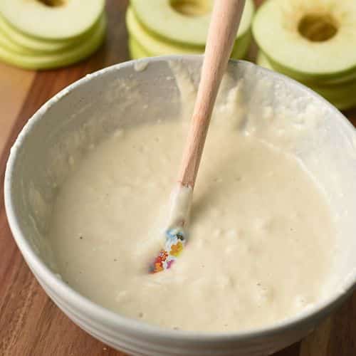 Flour mixture for coating the Apple Rings.