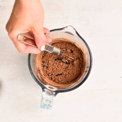 Coconut Oil Chocolate ingredients in a bowl.