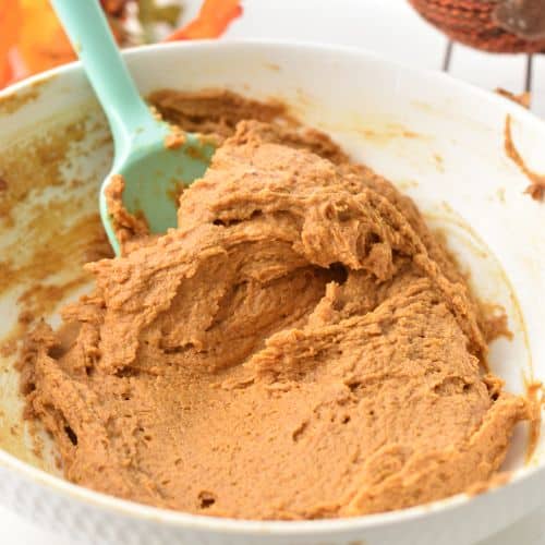 Peanut Butter Pumpkin Bread batter.