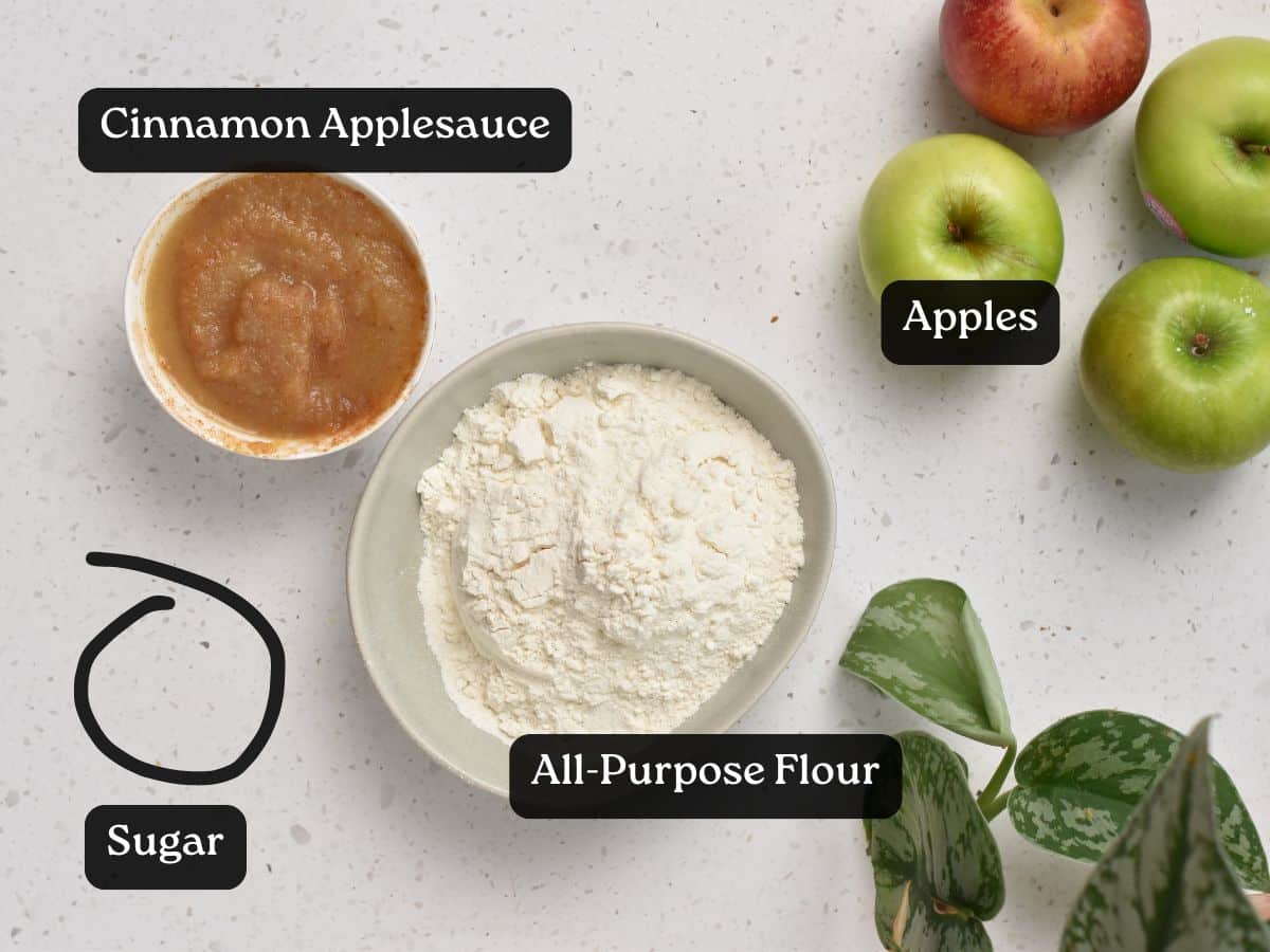 Ingredients for Baked Apple Fritters