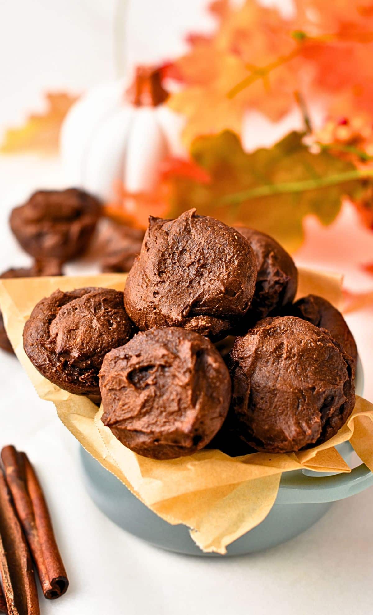 Pumpkin Brownie Bites