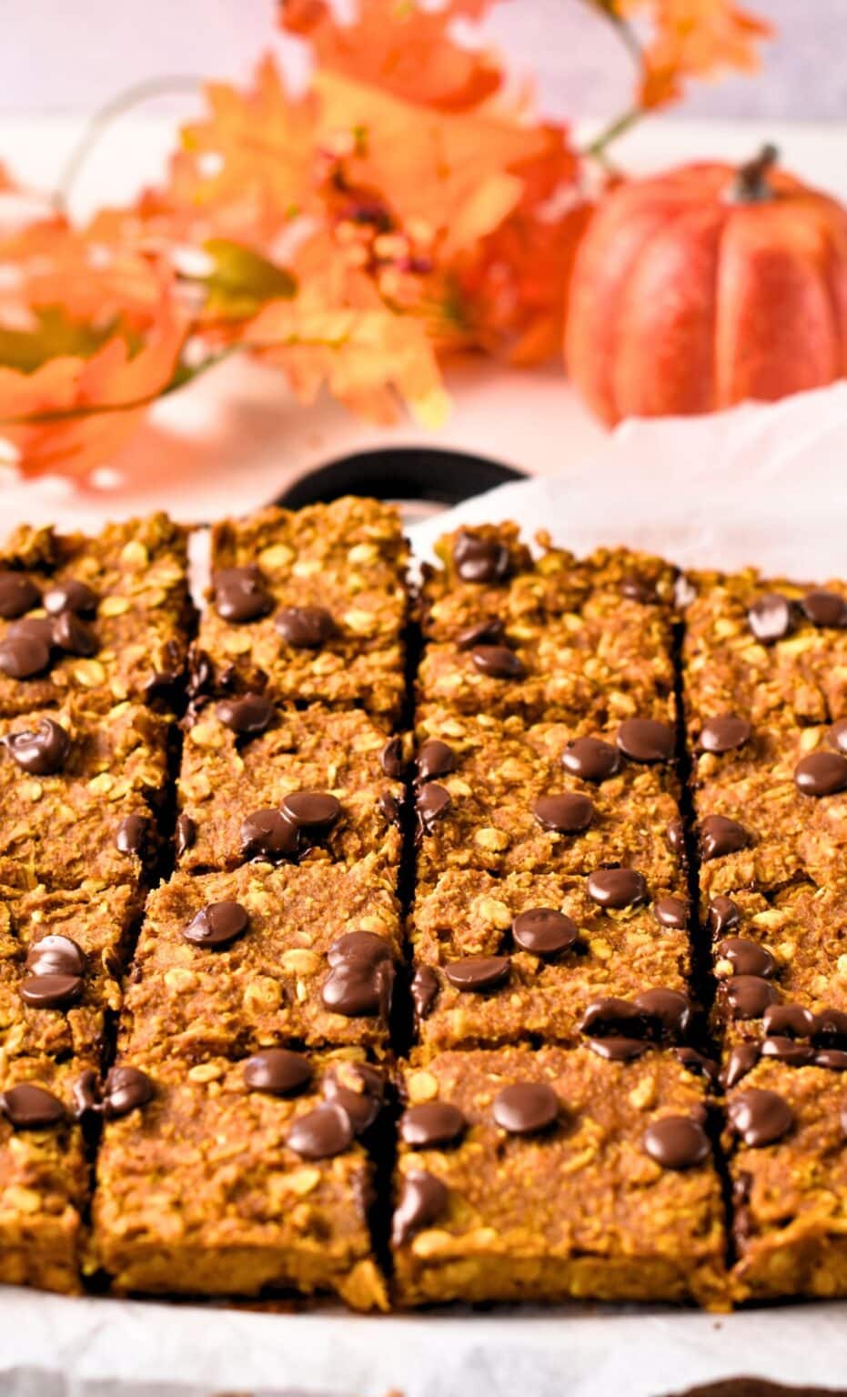 Pumpkin Oatmeal Bars 4 Ingredients No Eggs No Dairy The Conscious Plant Kitchen