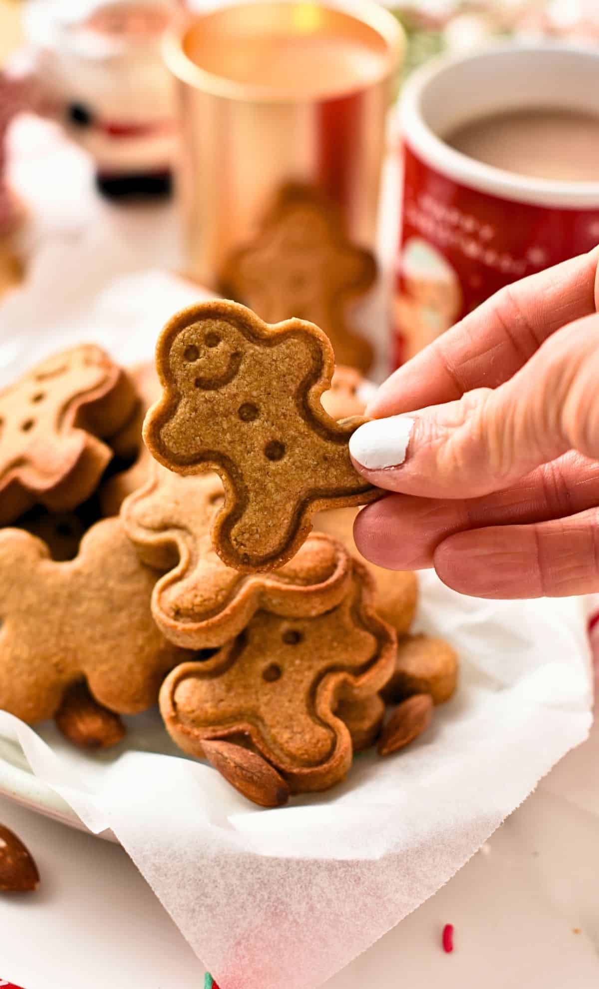 Almond Flour Gingerbread Cookies