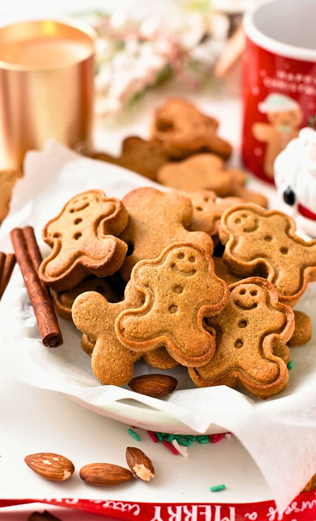 Almond Flour Gingerbread Cookies