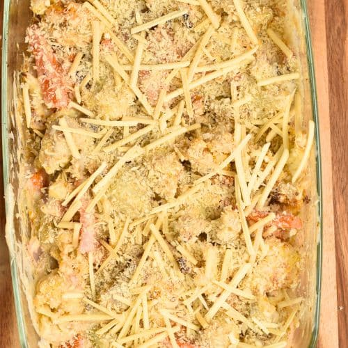 Easy Vegetable Gratin ready to bake