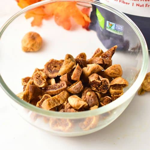 Figs sliced in a mixing bowl.