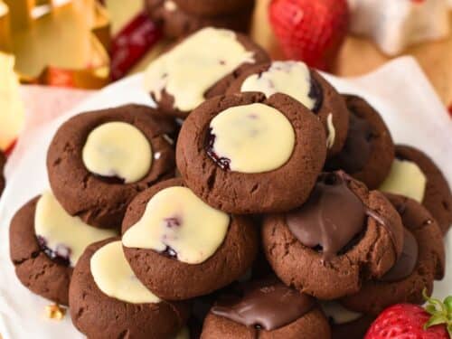 Chocolate Thumbprint Cookies