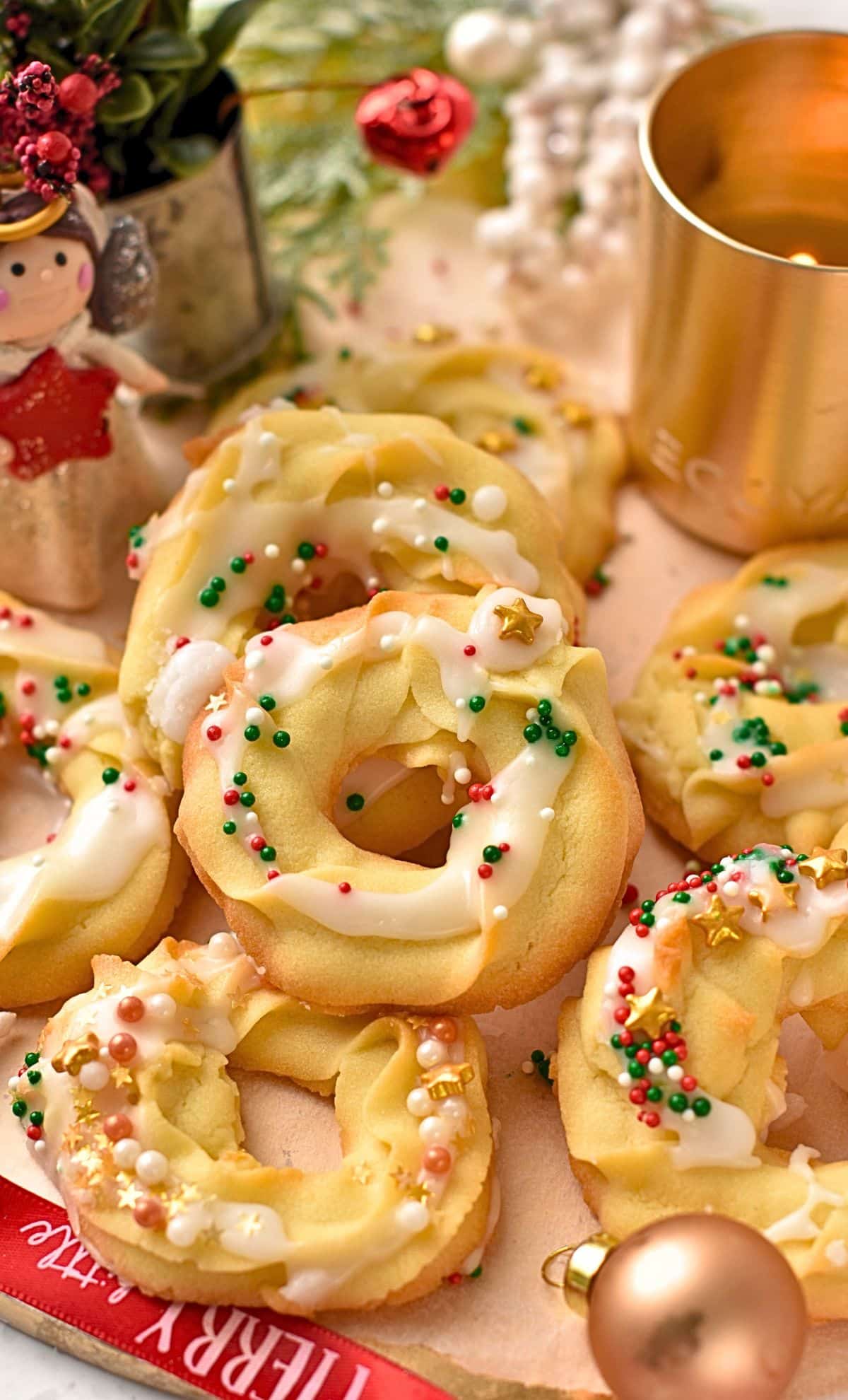 Christmas Wreath Cookies