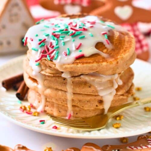 Gingerbread Pancakes (No Eggs, No Dairy)