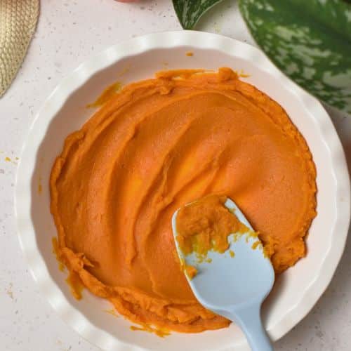 Sweet potato puree.