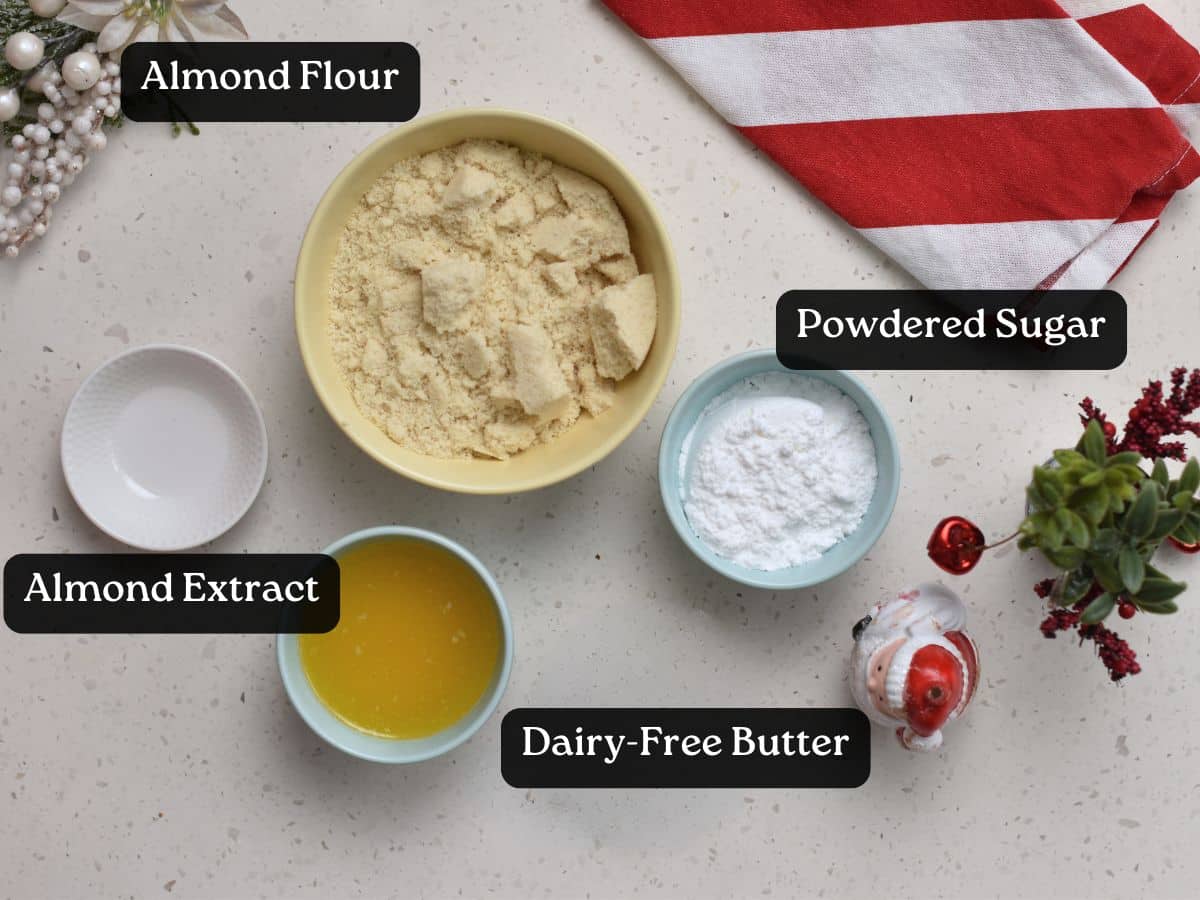 Ingredients for Almond Cookies