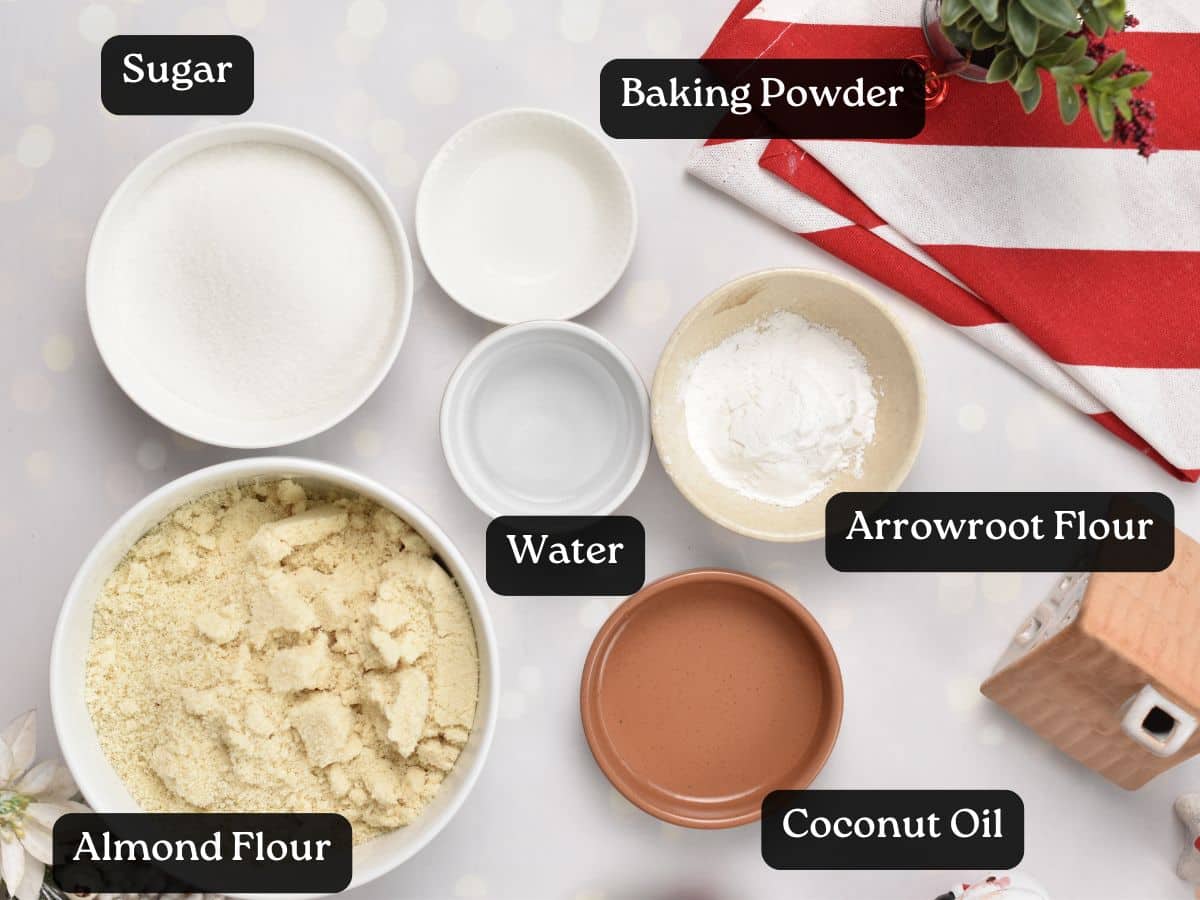 Ingredients for Almond Flour Biscotti