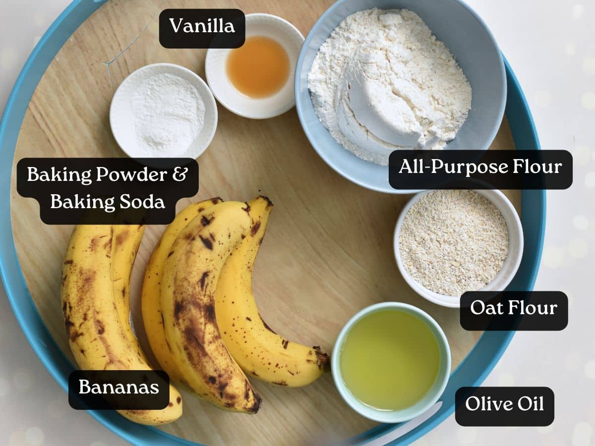 Ingredients for Healthy Banana Bread