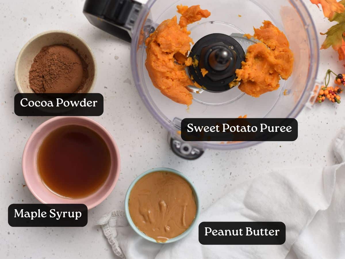 Ingredients for Healthy Brownie Bites