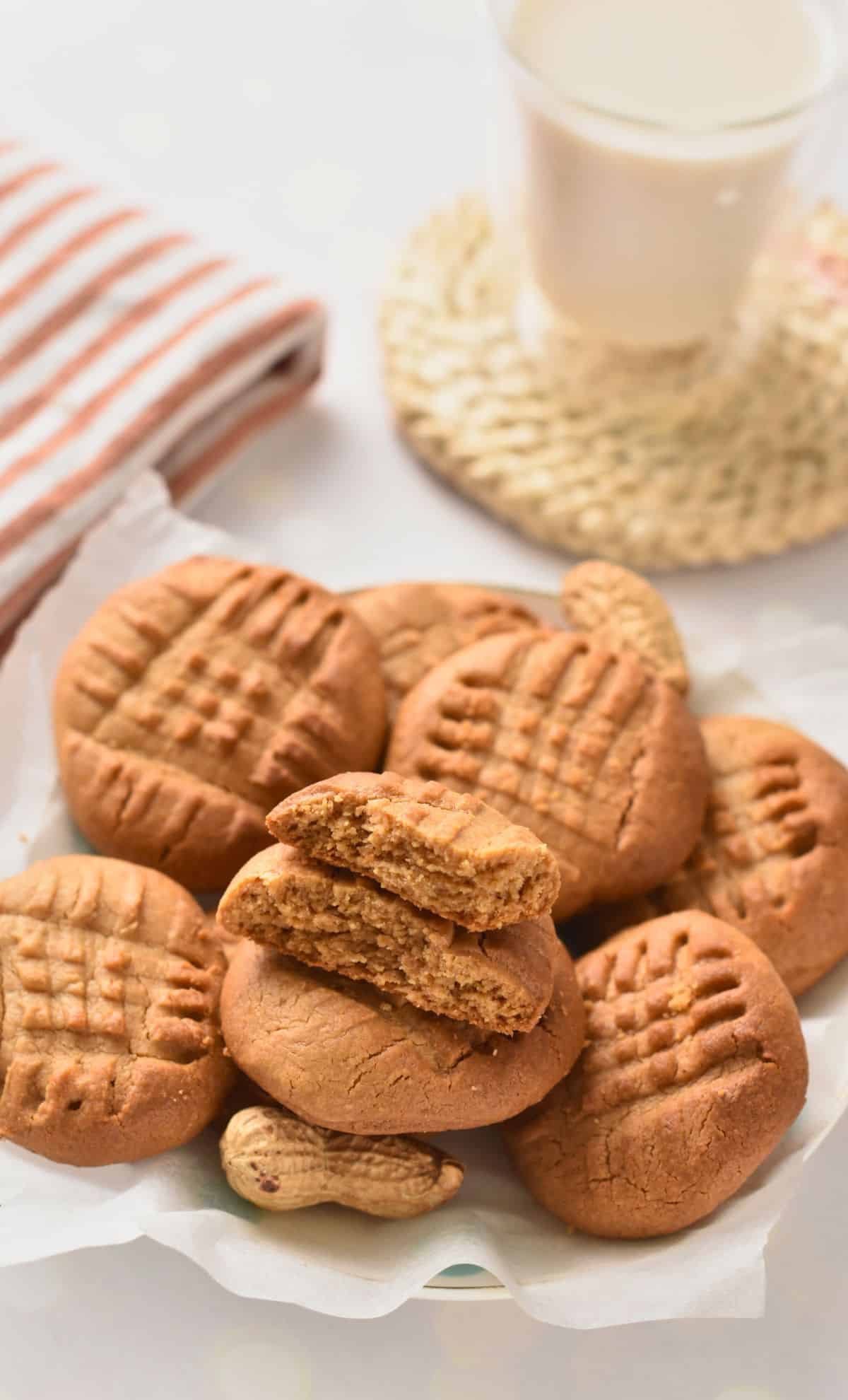 3-Ingredient Peanut Butter Cookies