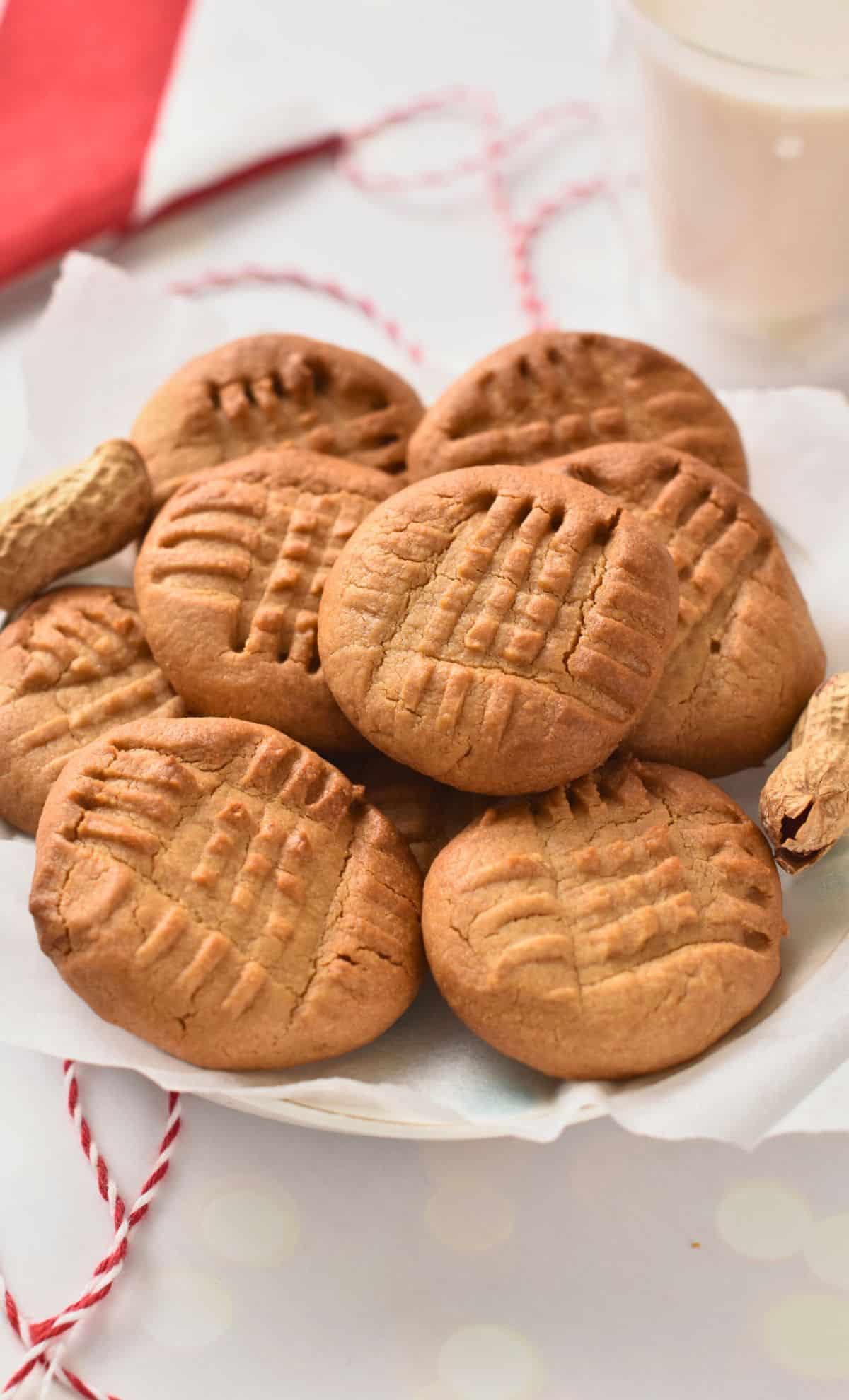 3-Ingredient Peanut Butter Cookies