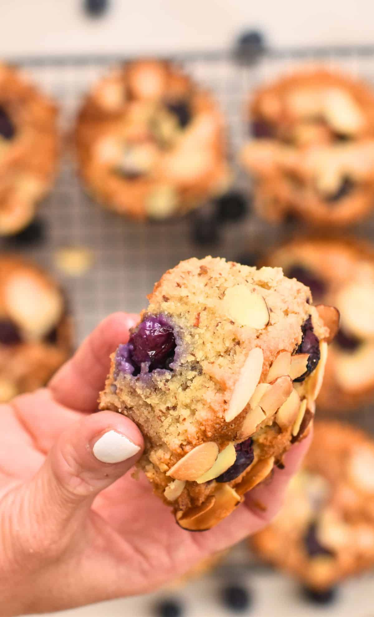 Almond Flour Blueberry Muffins