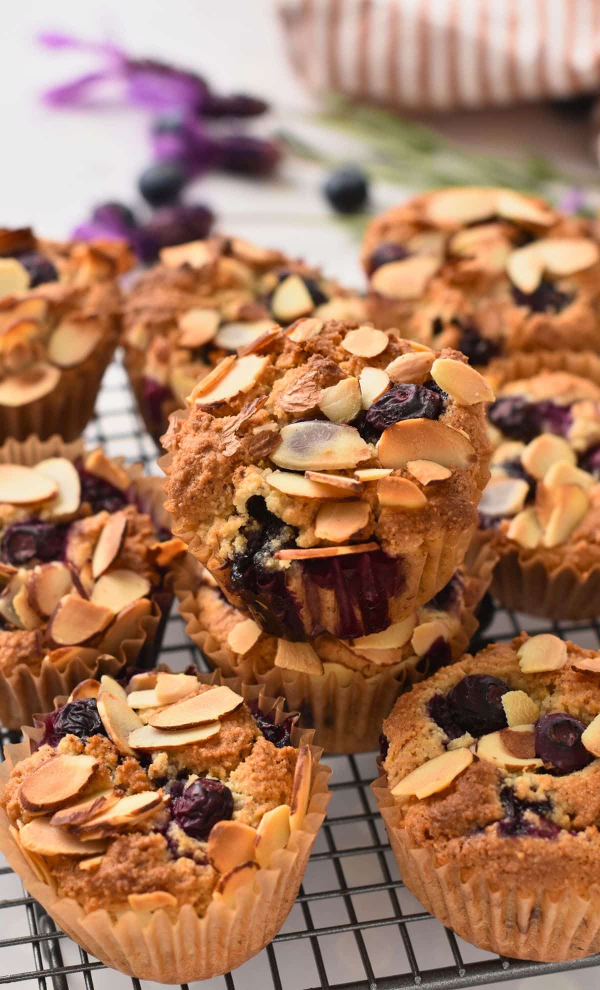 Almond Flour Blueberry Muffins