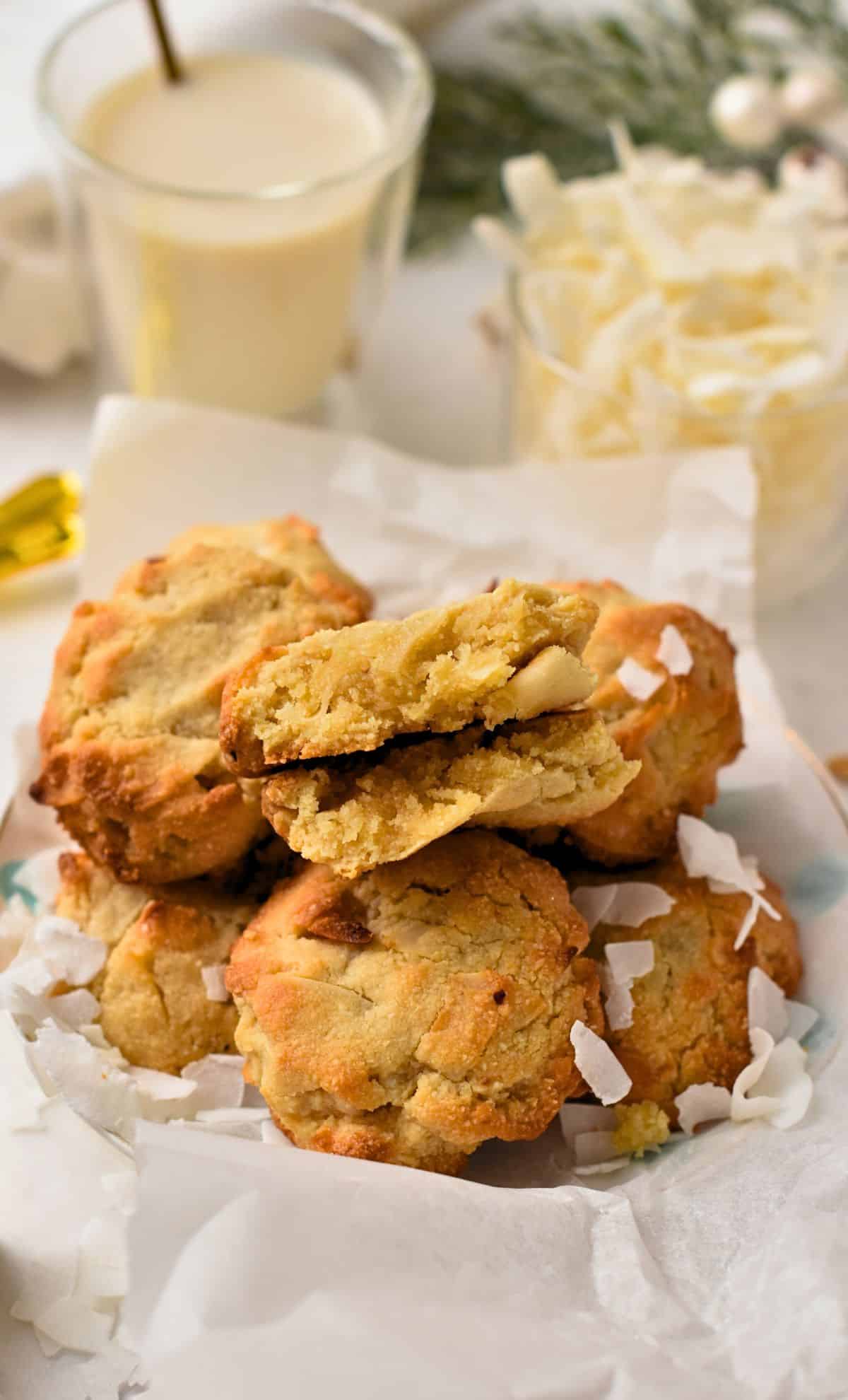 Almond Flour Coconut Cookies