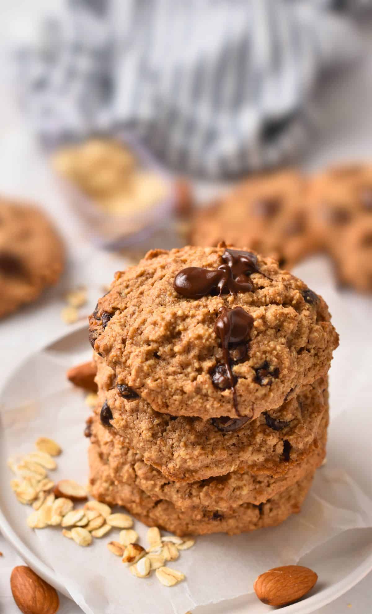 Almond Flour Oatmeal Cookies