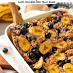 Baked Banana Blueberry Oatmeal