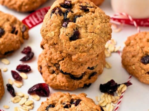 Healthy Oatmeal Cranberry Cookies