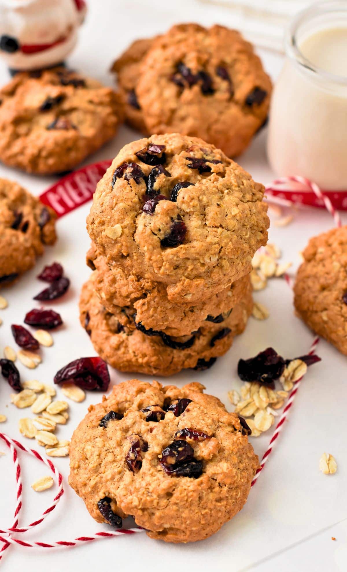 Healthy Oatmeal Cranberry Cookies