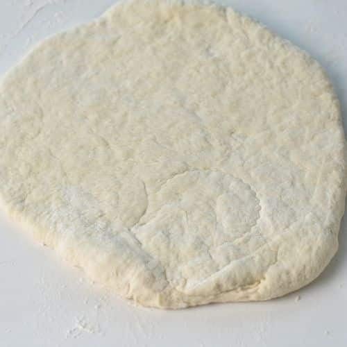 Rolled 2-Ingredient Biscuit dough.