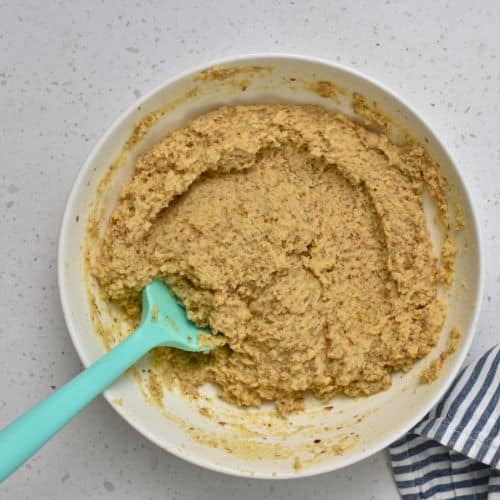 Almond Flour Muffin dough in a bowl.