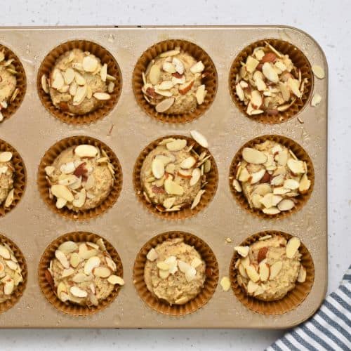 Almond Flour Muffins ready to bake.