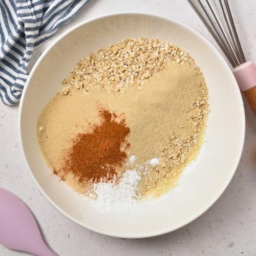 Dry Almond Flour Oatmeal Cookie ingredients.