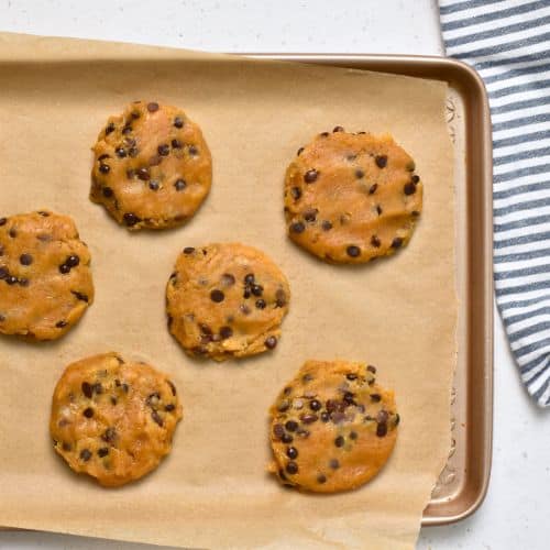 Chickpea Flour Cookies ready to bake.