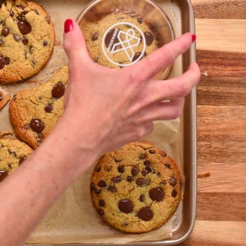 Shrinking size of Chickpea Flour Cookies