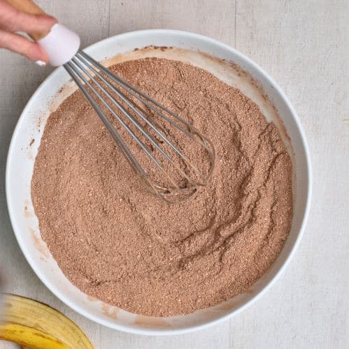 Mixed Healthy Chocolate Muffin ingredients in