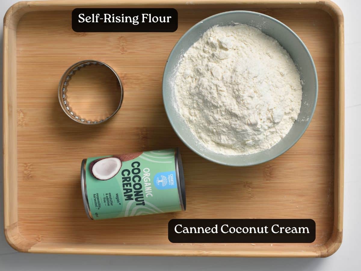 Ingredients for 2-Ingredient Biscuits