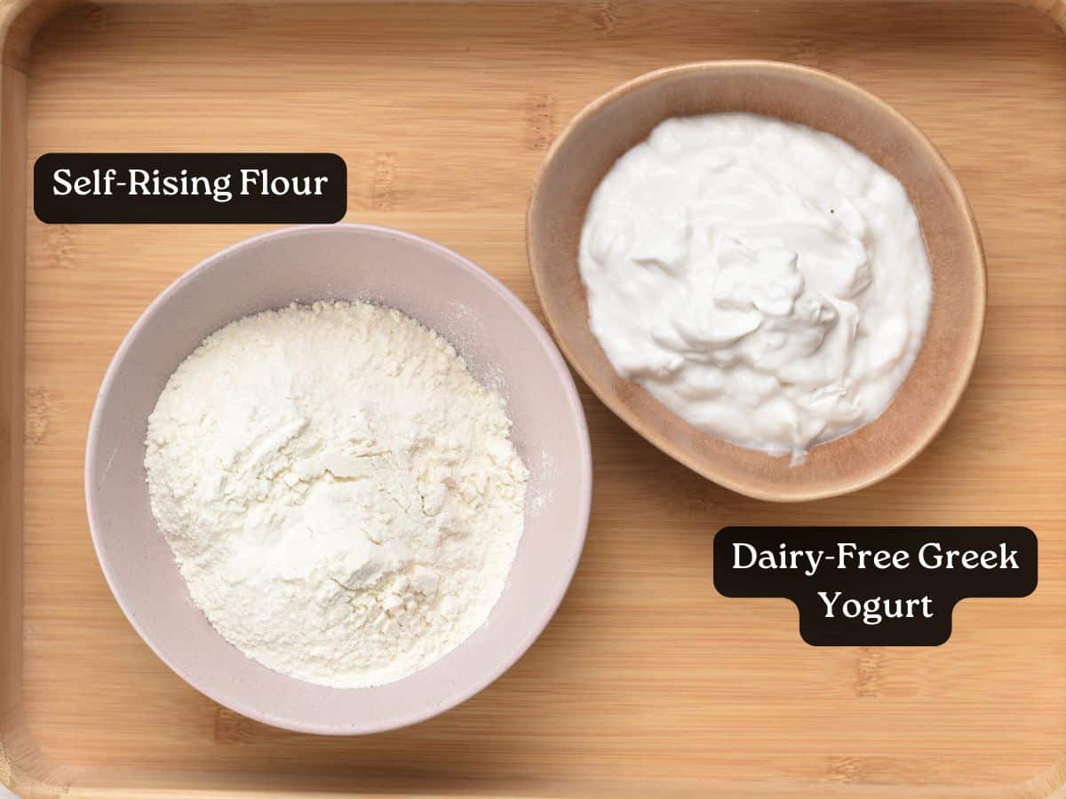 Ingredients for 2-Ingredient Pizza Dough