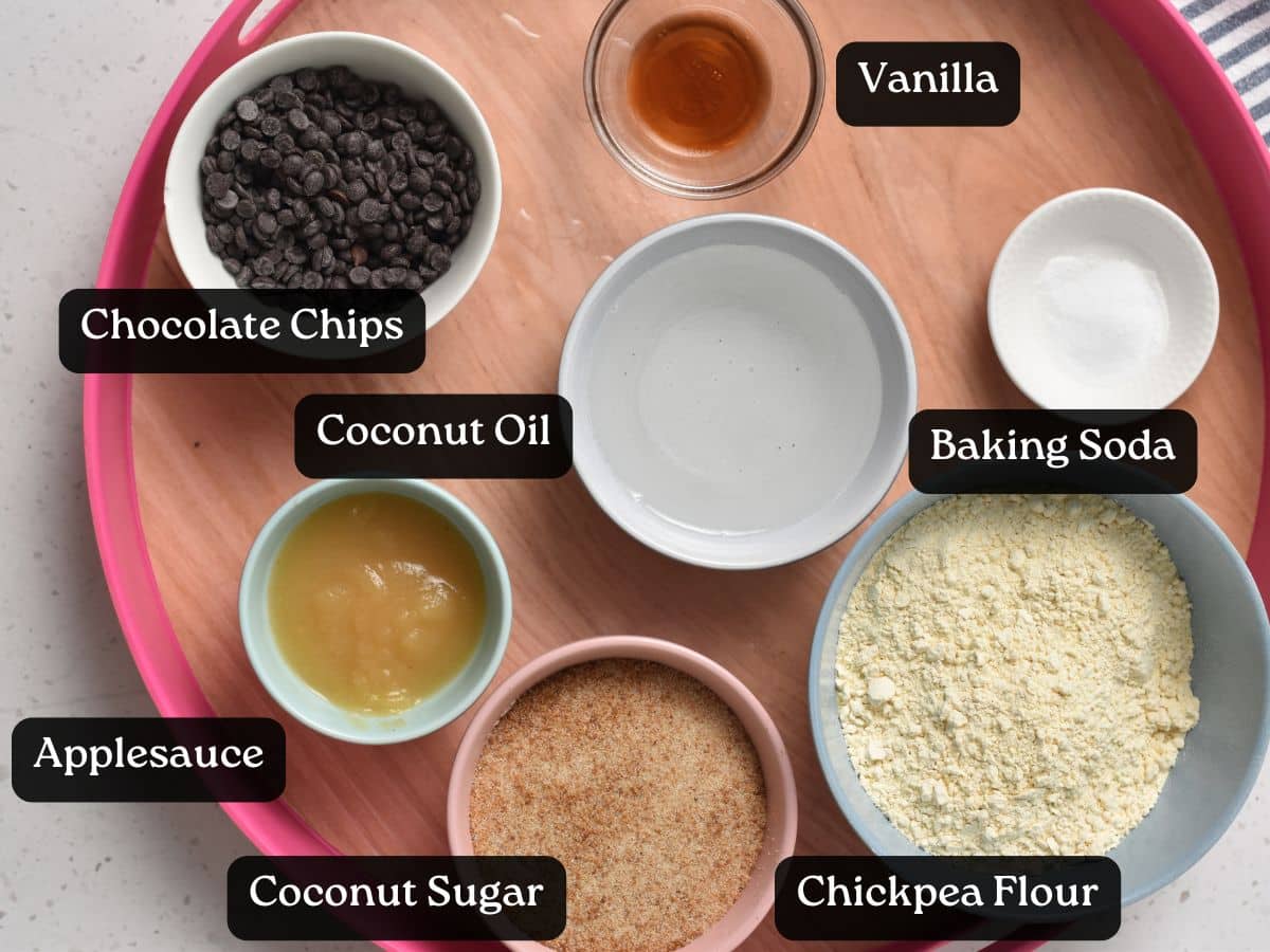 Ingredients for Chickpea Flour Cookies