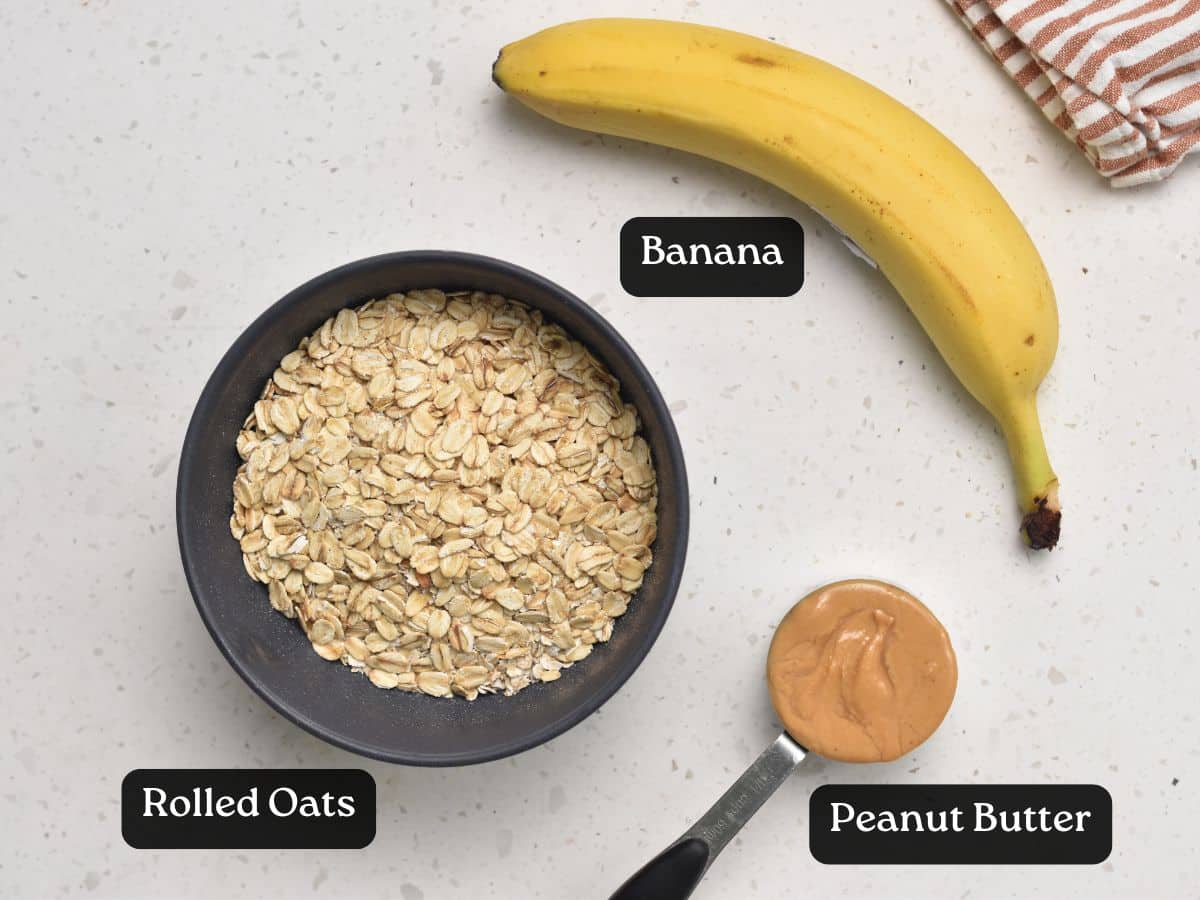 Ingredients for Healthy Banana Cookies